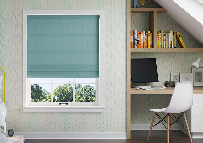 Oslo, Peacock - Roman Blind - Image 3